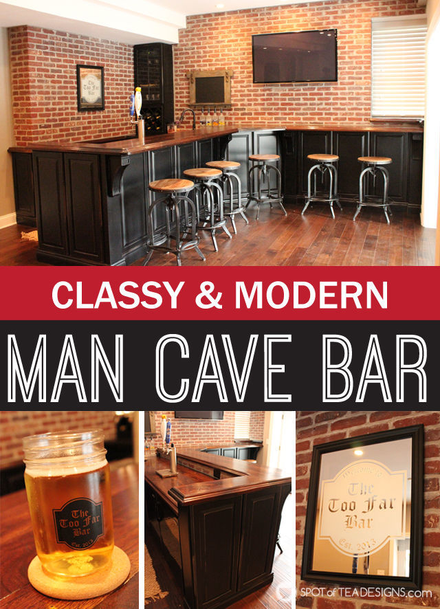 A Classy Take On The Man Cave Basement Bar Spot Of Tea Designs