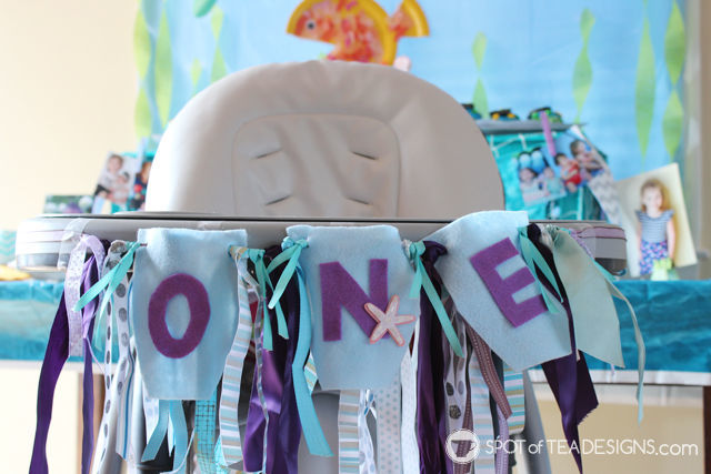DIY How to Make a Party Banner - 1st Birthday High Chair 