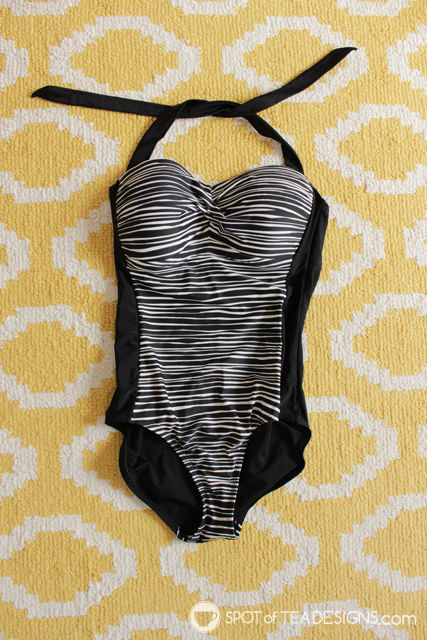 Three Cute One Piece Bathing Suits for Moms | Spot of Tea Designs