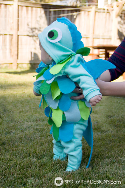 Handmade Halloween Infant Fish Costume - Spot of Tea Designs