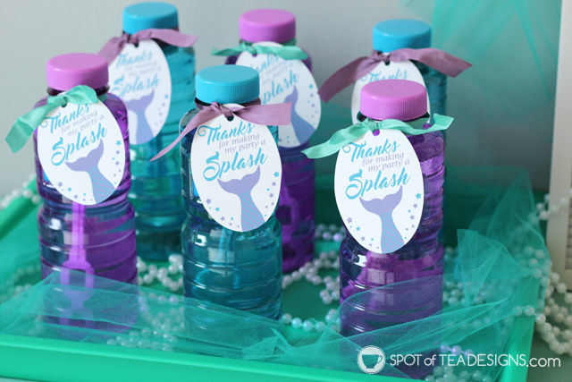 Mermaid Party Printables for the dessert table and party favors