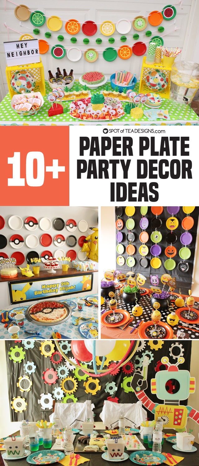 10 Paper Plate Party Decor Ideas Spot Of Tea Designs