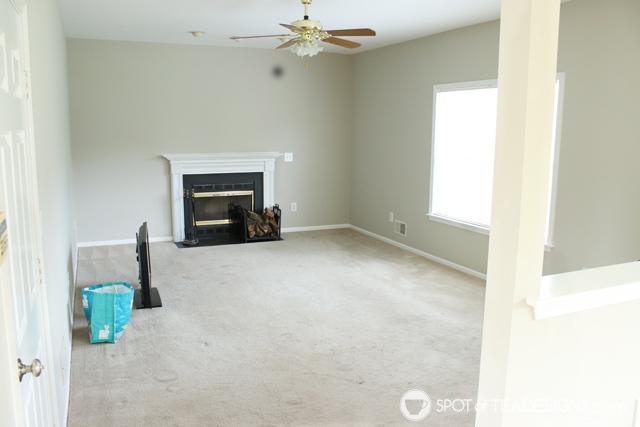 Nehil Home Tour: the "before" photos- living room | spotofteadesigns.com