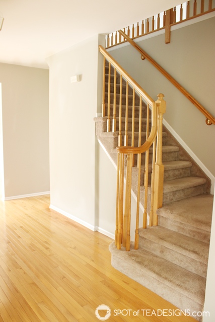 Nehil Home Tour: the "before" photos - entry way | spotofteadesigns.com
