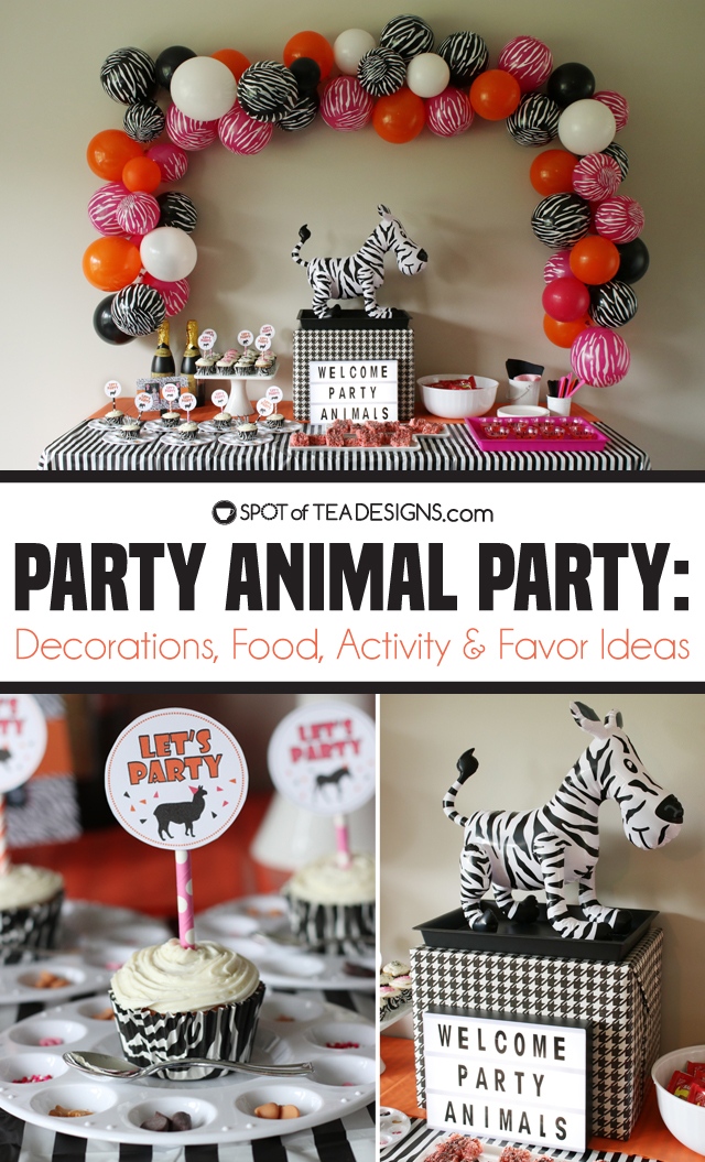 Party Animals Party | Decorations, Desserts and Activities - Spot of ...