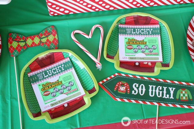 Ugly Sweater Lottery Ticket Holder - Spot of Tea Designs