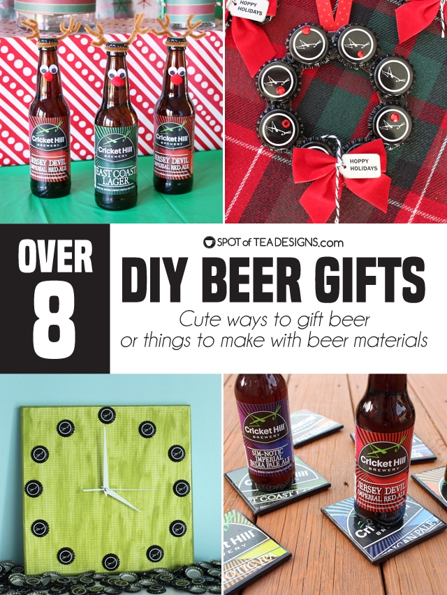 8+ DIY Beer gift ideas - reinbeers | spotofteadesigns.com