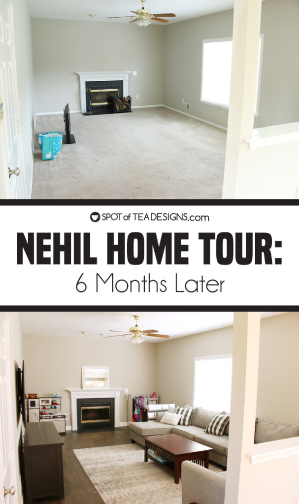 Nehil HOme Tour - 6 months after purchasing | spotofteadesigns.com