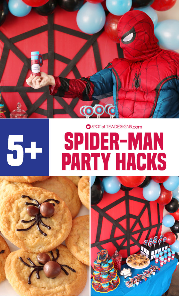 5+ budget friendly spider-man party hacks | spotofteadesigns.com