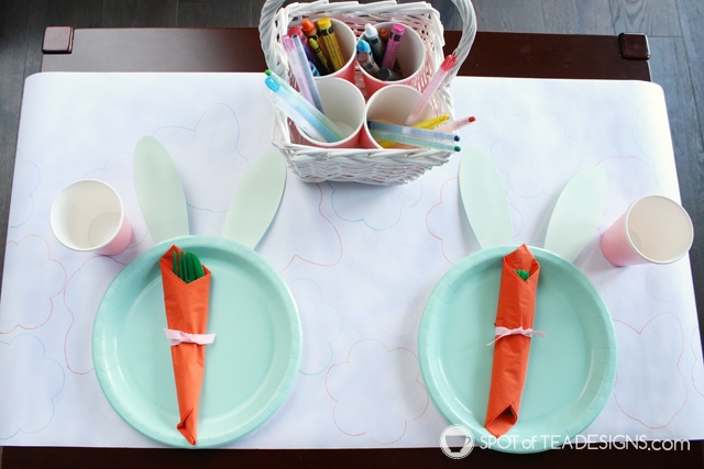 Easter Kids Table Tips and Tricks | spotofteadesigns.com