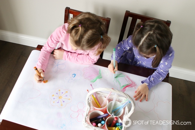Easter Kids Table Tips and Tricks | spotofteadesigns.com