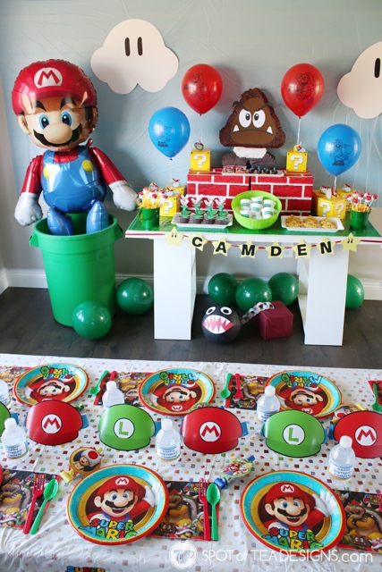 Super Mario Party Hacks - with free printables | spotofteadesigns.com
