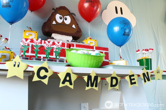 Super Mario Party Hacks - with free printables | spotofteadesigns.com