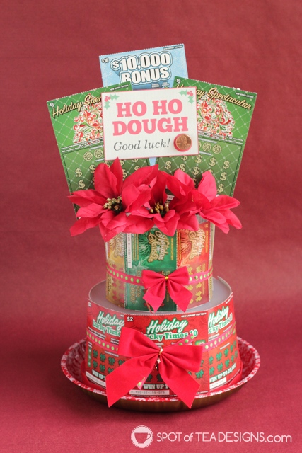 Non edible cake gifts they'll love and how to make them - DIY lottery ticket cake | spotofteadesigns.com