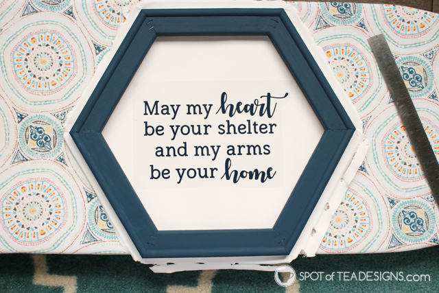 Reverse canvas wedding vows wall art | spotofteadesigns.com