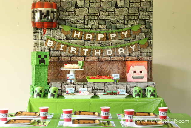 Minecraft Party Hacks | spotofteadesigns.com