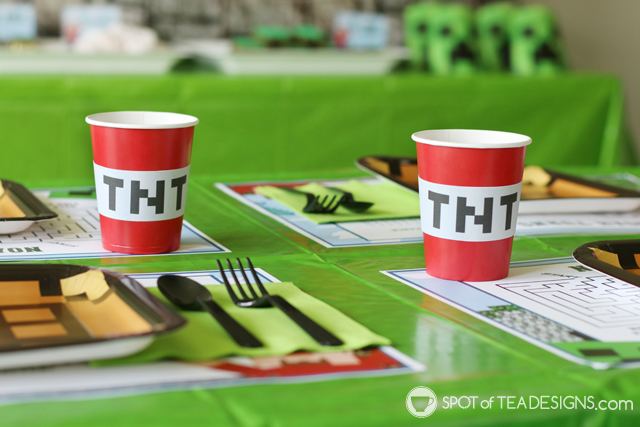 Minecraft Party Hacks | spotofteadesigns.com