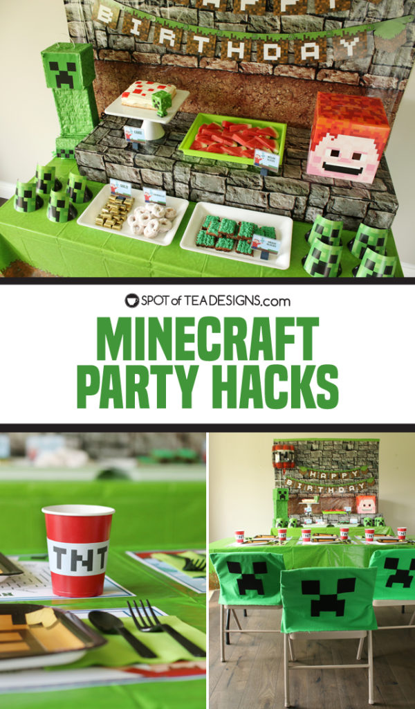 Minecraft Party Hacks | spotofteadesigns.com