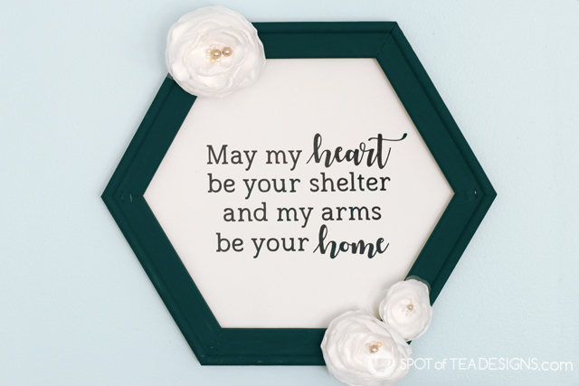 Reverse canvas wedding vows wall art | spotofteadesigns.com