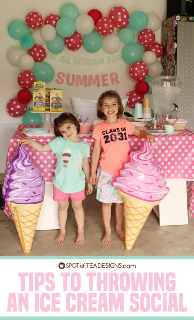 Tips for hosting an ice cream social | spotofteadesigns.com