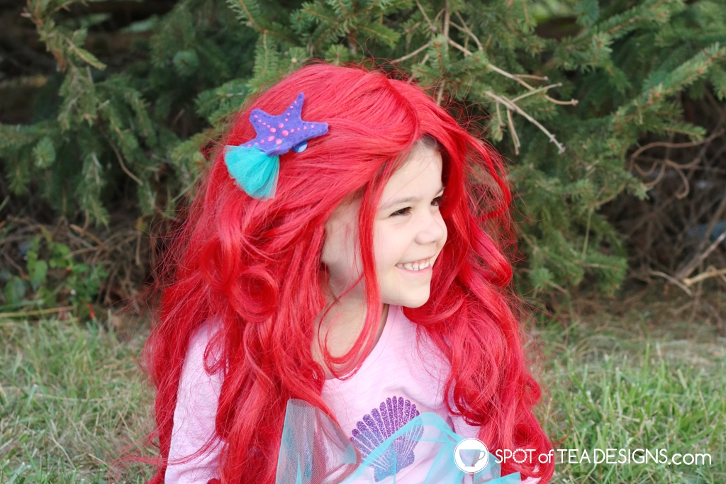 DIY Mermaid Halloween Costume Starfish Hair Clip Spot of Tea