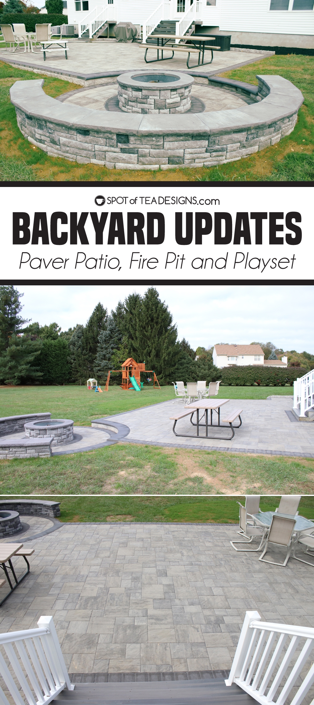 paver decorations in front yard on Home Tour Backyard Updates Spot Of Tea Designs