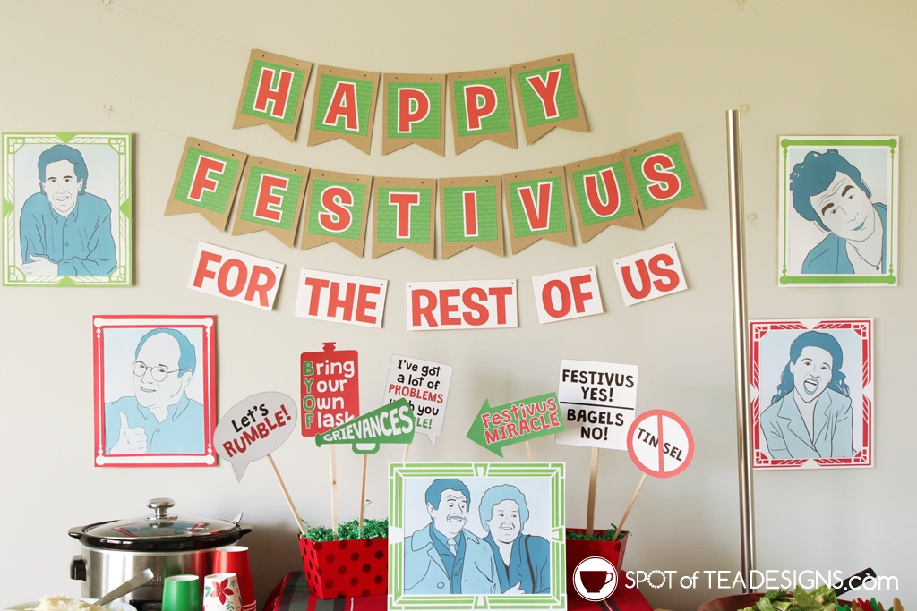 Festivus Party Printables - Spot Of Tea Designs