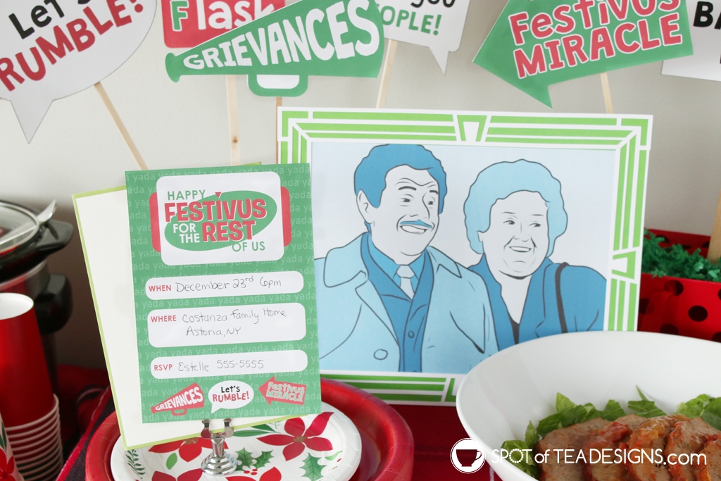 Festivus Party Printables - Spot Of Tea Designs