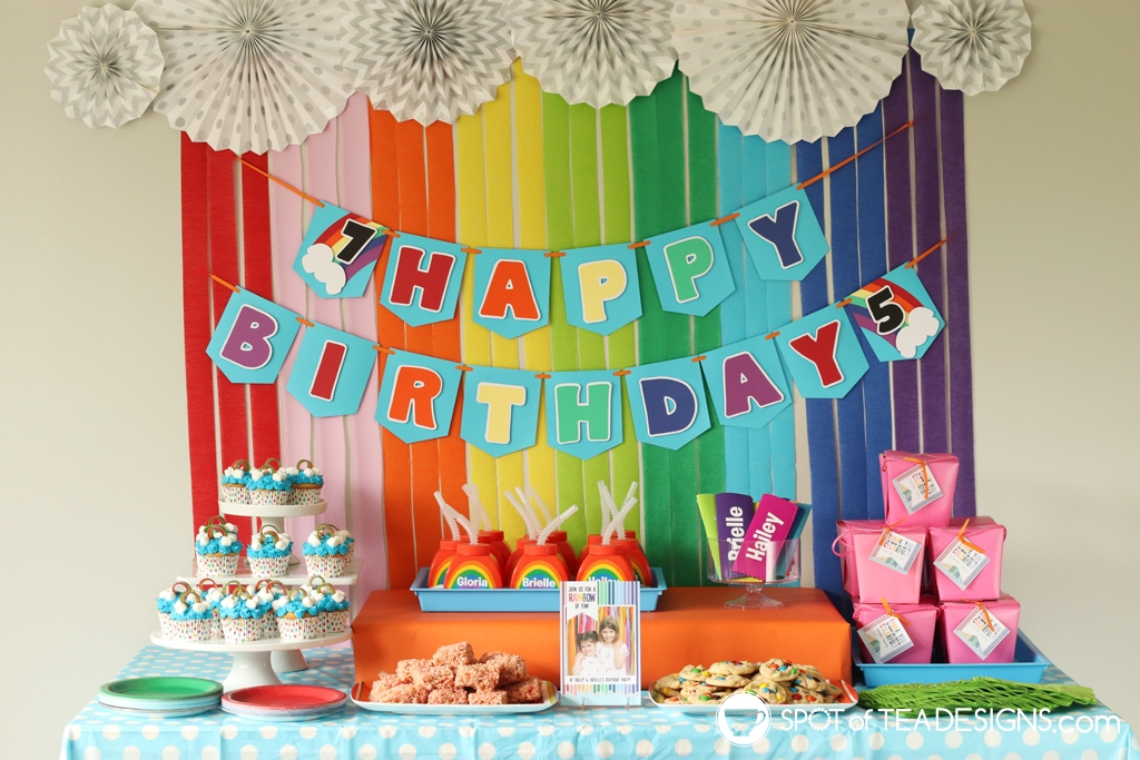 Rainbow Birthday Party Decorations, Rainbow Party Supplies, Bright Party  Decor, Boys Girls Kids Birthday Party, Rainbow Decorations 