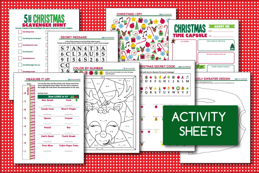 Printable Elf Kit of 24 Printables - Spot of Tea Designs