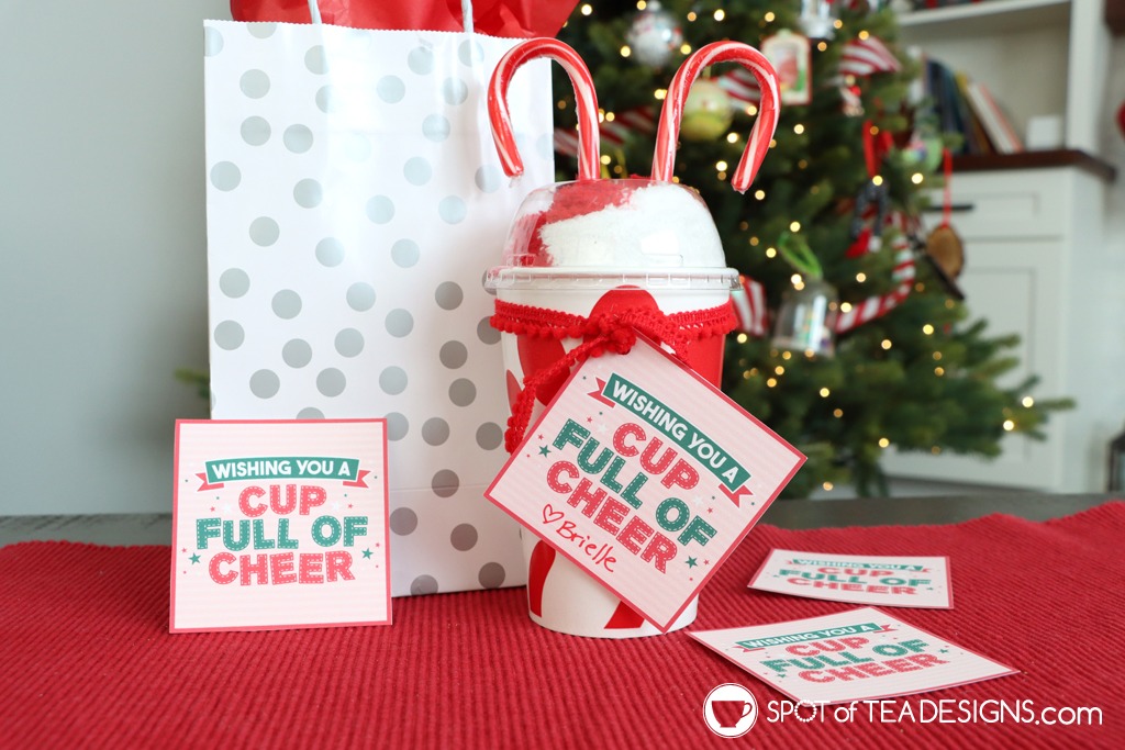 Cup Full of Cheer Christmas Drink Gift Idea - Spot of Tea Designs